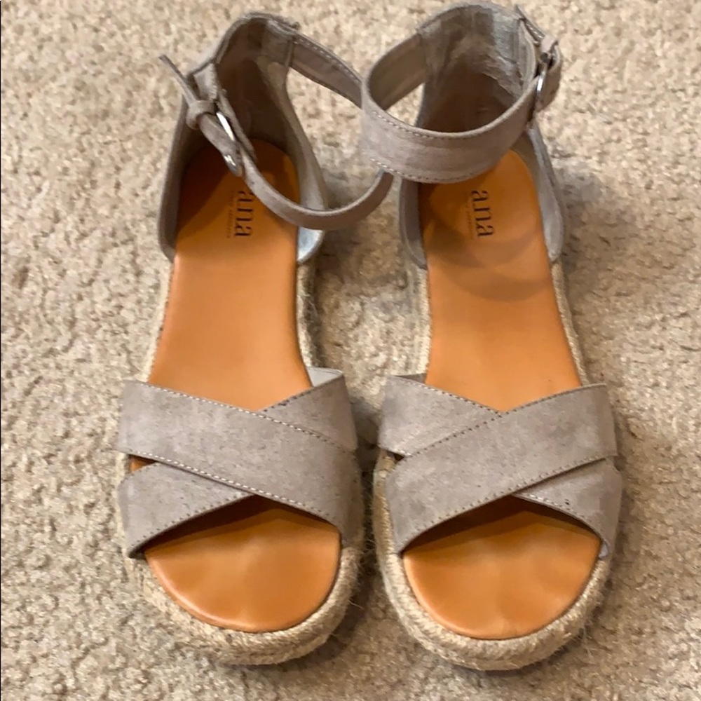Gray espadrilles